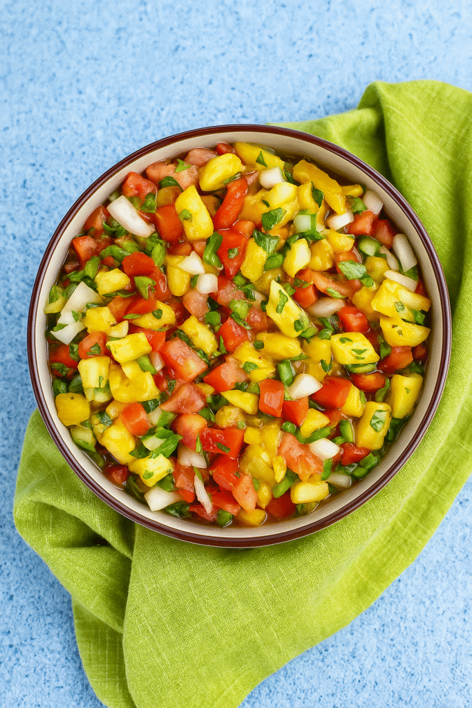 Sweet Chili Pineapple Salsa Topview