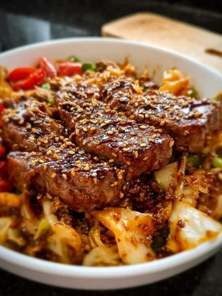 A selection of quick low carb high protein meals prepared and served in a bowl.