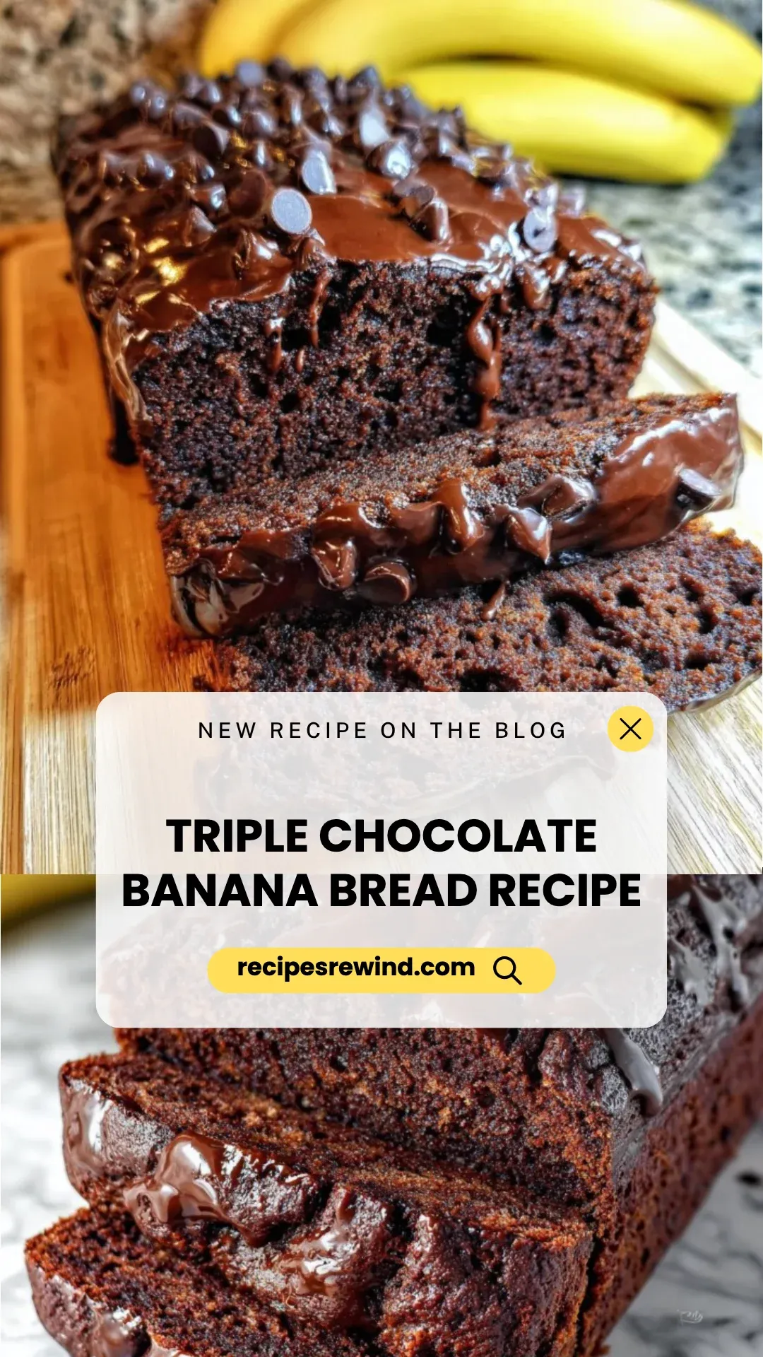 Triple Chocolate Banana Bread Recipe