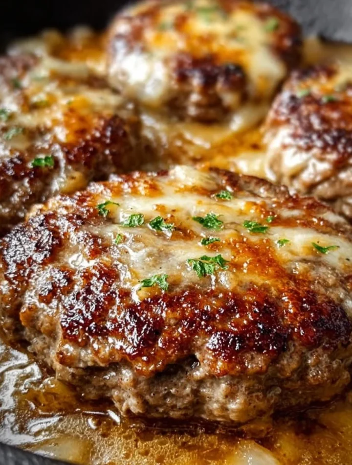 Amish Hamburger Steak Bake served with sides