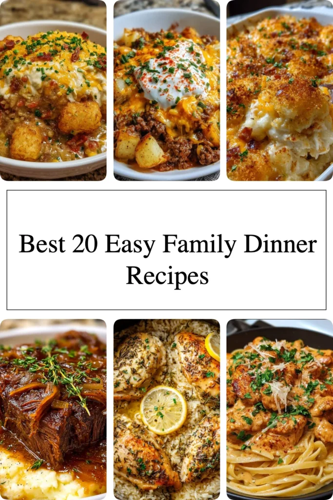 Delicious family dinner recipes for easy meal planning and enjoyment