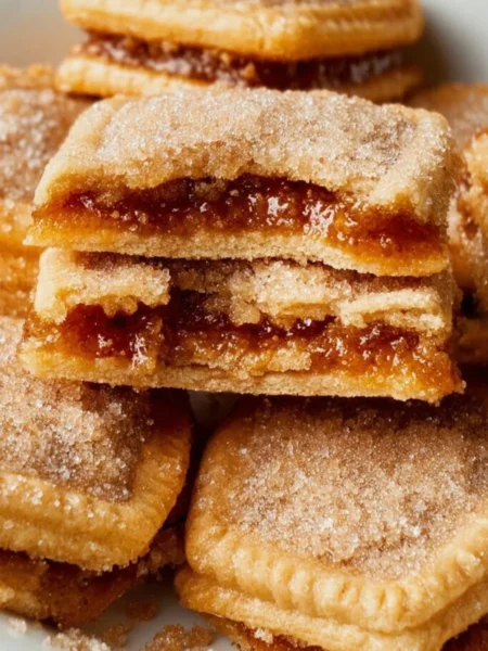 Delicious Brown Sugar Pop Tart Cookies with a sweet glaze and crunchy topping.