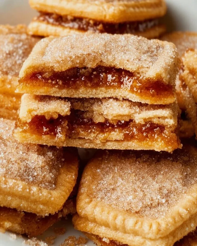 Delicious Brown Sugar Pop Tart Cookies with a sweet glaze and crunchy topping.