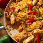 Chicken Fajita Rice Casserole