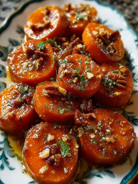 Delicious classic candied sweet potatoes with a sweet glaze