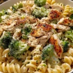 Creamy Rotisserie Chicken Broccoli Pasta