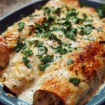 Creamy White Chicken Enchiladas