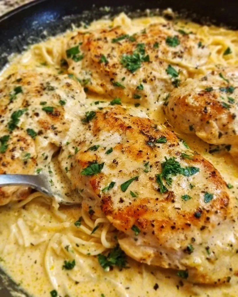 Crock Pot Angel Chicken recipe served in a bowl with herbs and side dishes