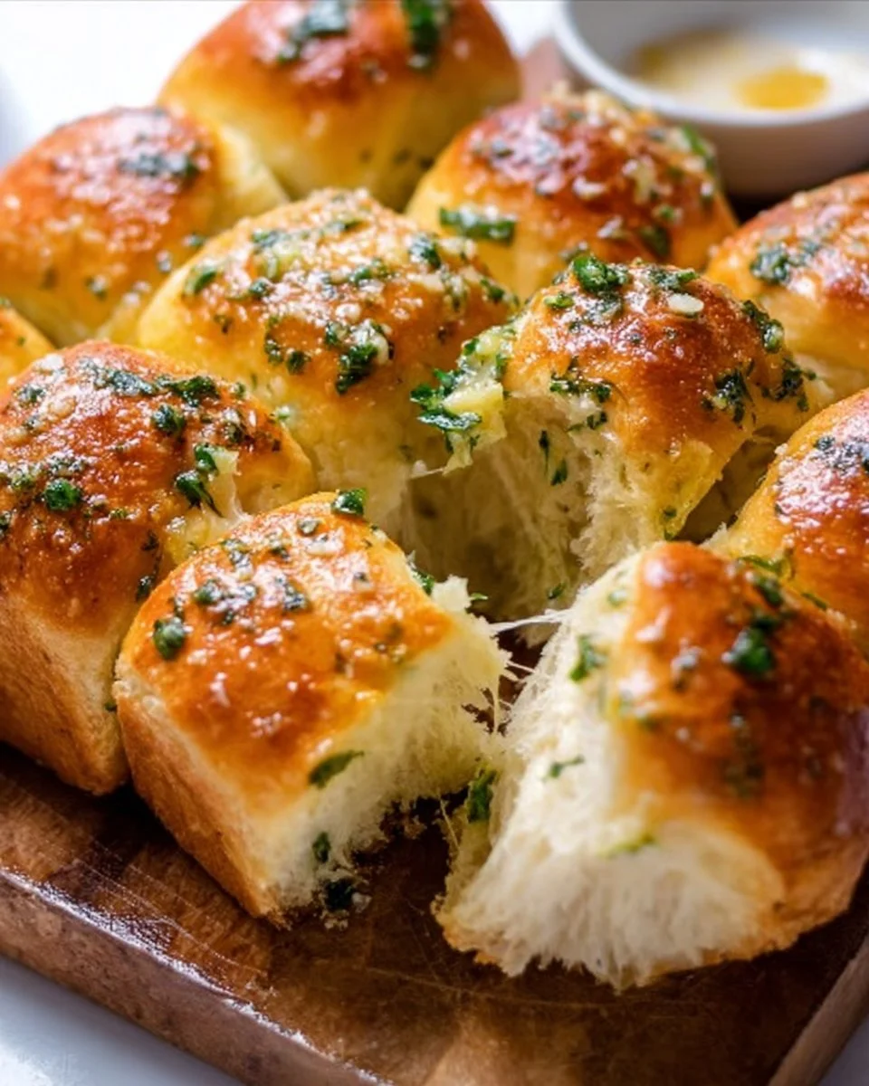 Deliciously Garlicky Bread Rolls