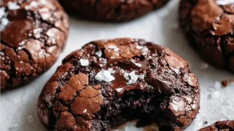 A platter of gourmet brownie cookies, showcasing their rich, chocolaty texture.