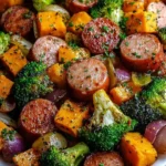 Honey Garlic Sheet Pan Sausage