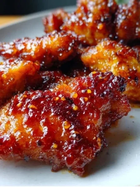 Delicious sweet and sour chicken baked with just 4 ingredients