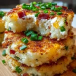 Loaded Mashed Potato Cake