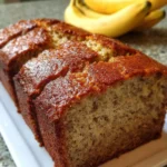 Moist Banana Bread Recipe with 3 Ripe Bananas