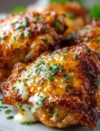 Savory ranch chicken thighs marinated and grilled to perfection.