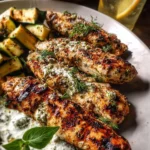 Ranch Chicken Tzatziki with Parmesan Zucchini