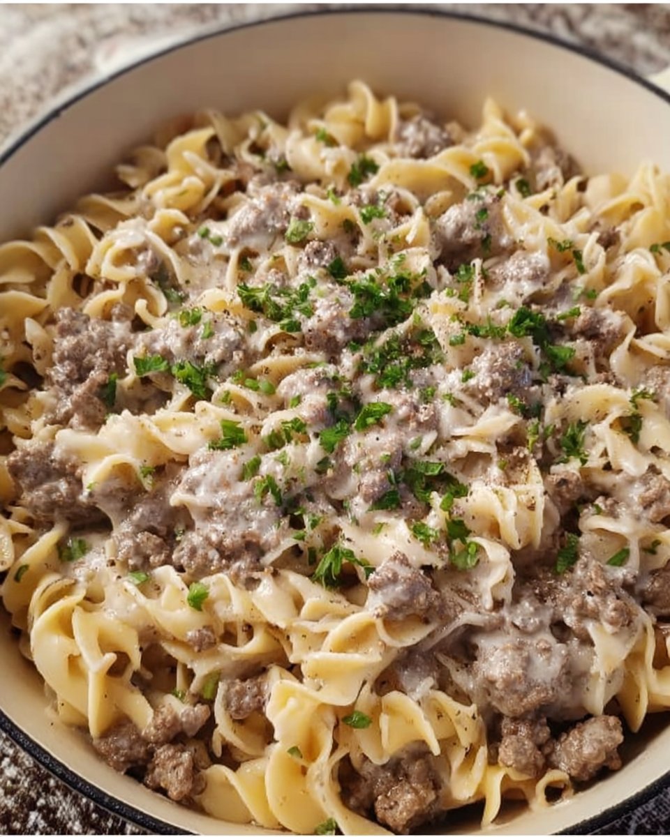 30-Minute Ground Beef Stroganoff