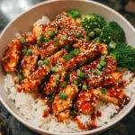 Sticky Chicken Rice Bowls