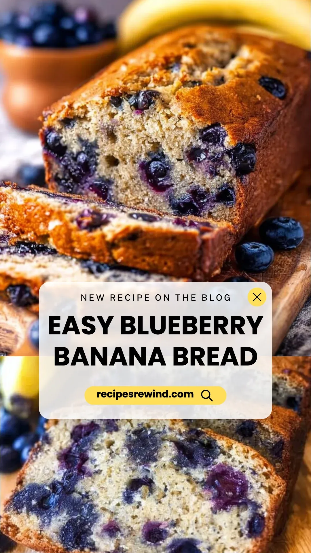 Easy Blueberry Banana Bread