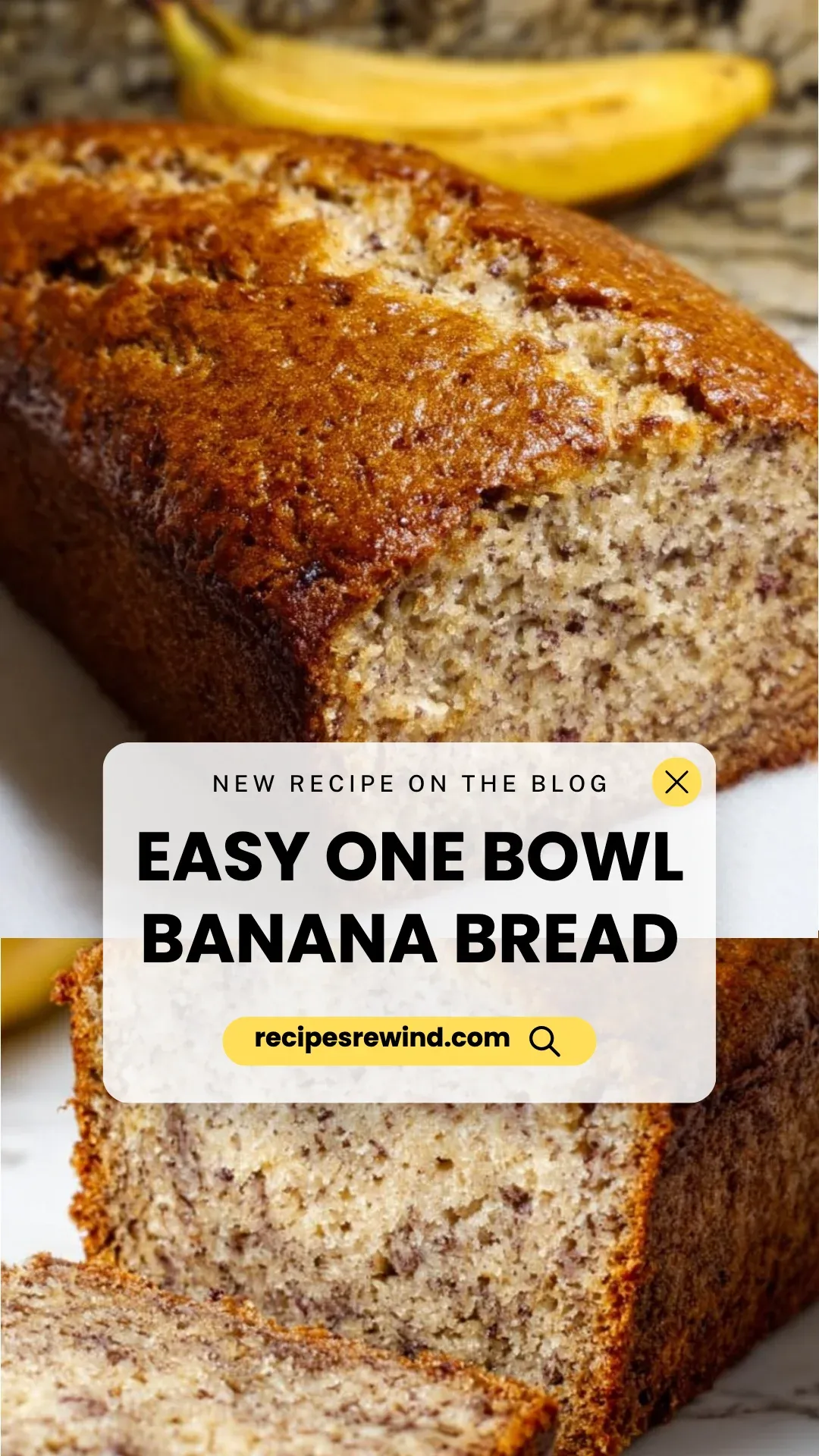 Easy One Bowl Banana Bread