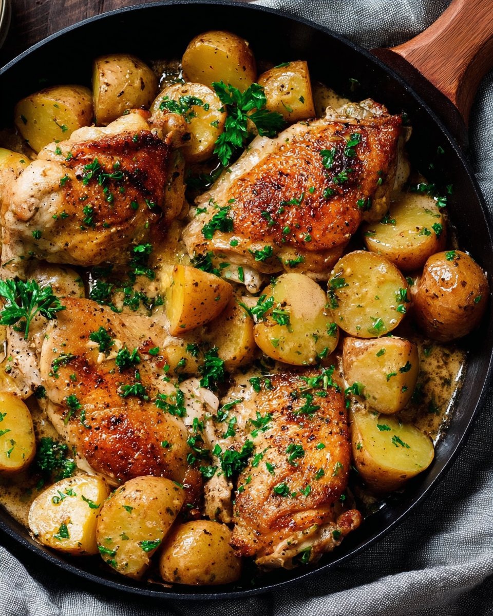 Easy Dutch Oven Chicken and Potatoes
