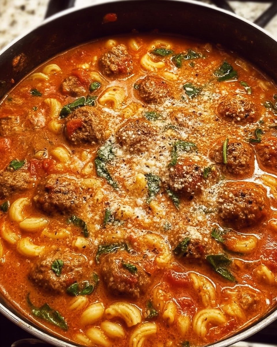 Creamy Italian Meatball Soup
