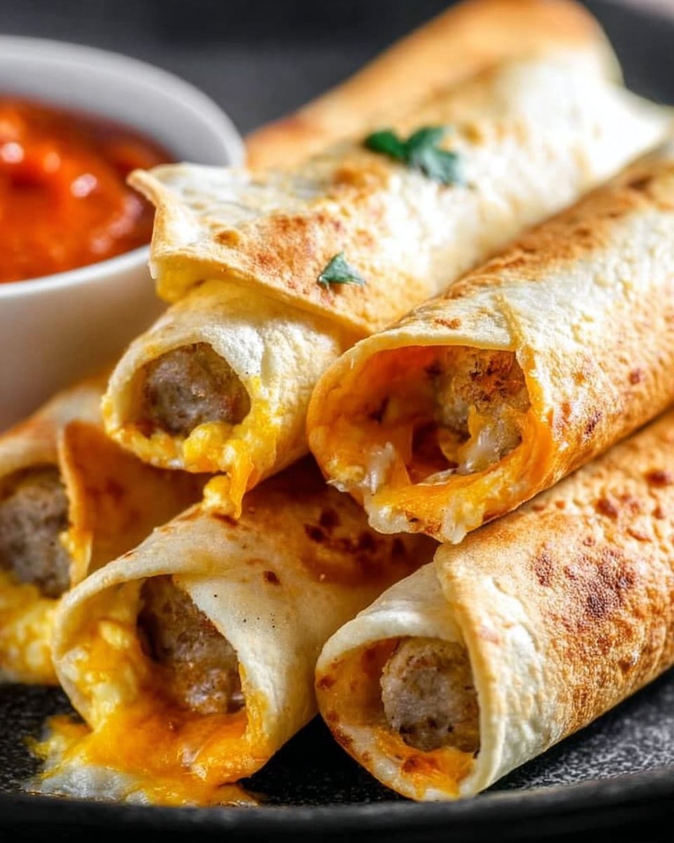 Easy Breakfast Taquitos