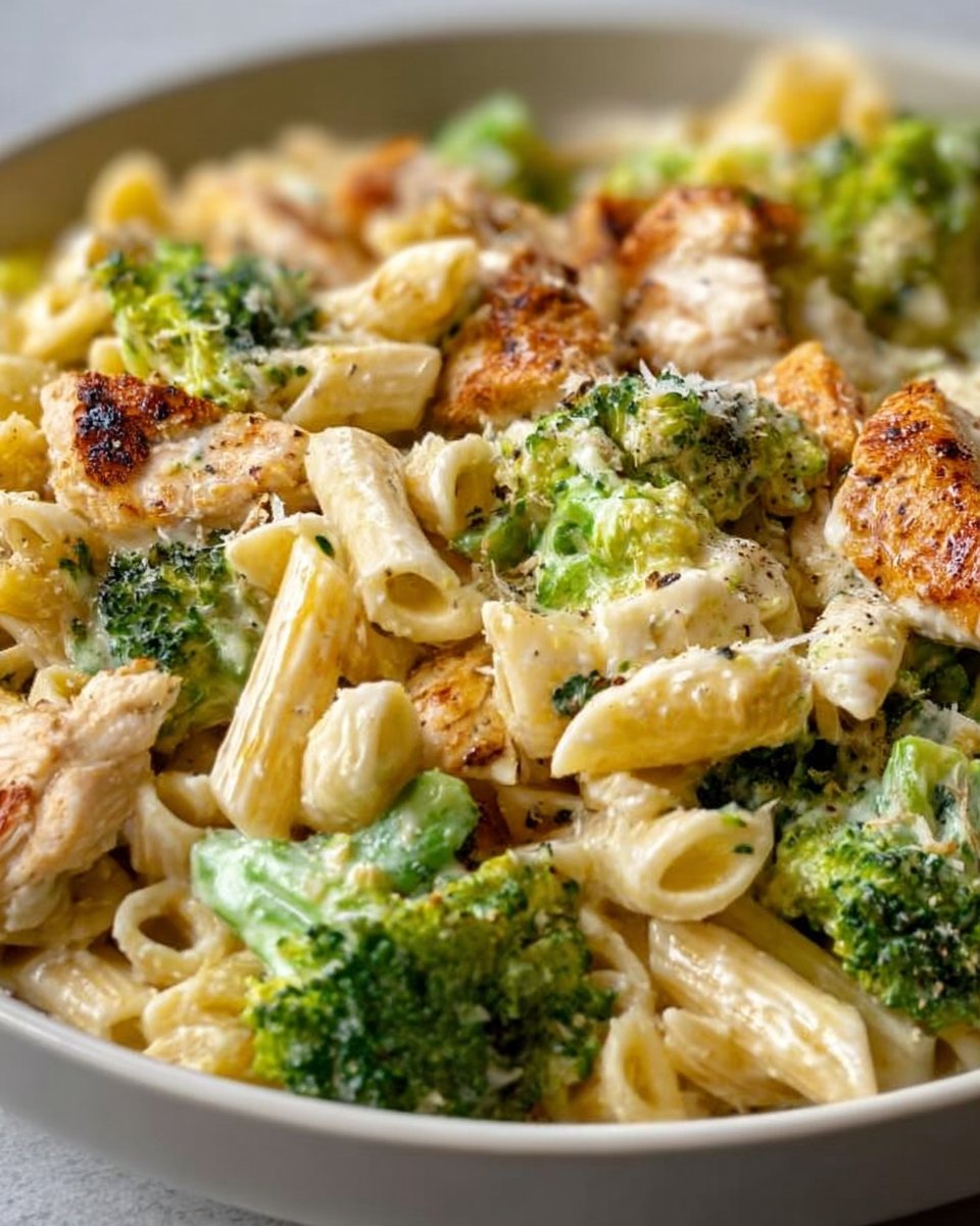 Creamy Rotisserie Chicken Broccoli Pasta