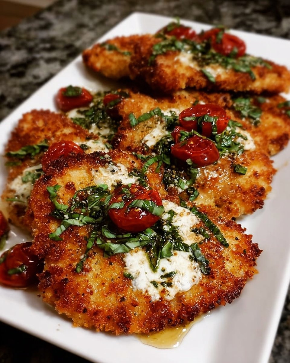 Crispy Parmesan-Basil Chicken Cutlets