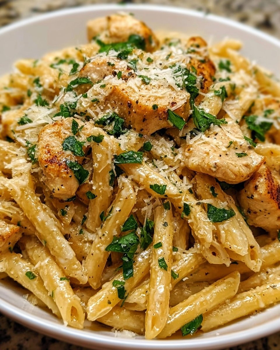 Creamy Garlic Parmesan Chicken Pasta