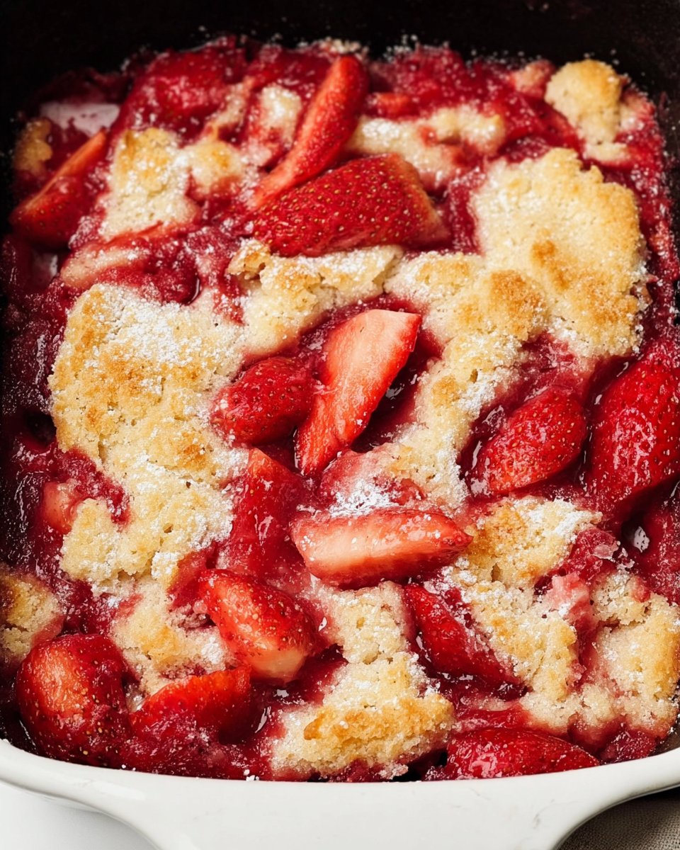 Easy Strawberry Cobbler