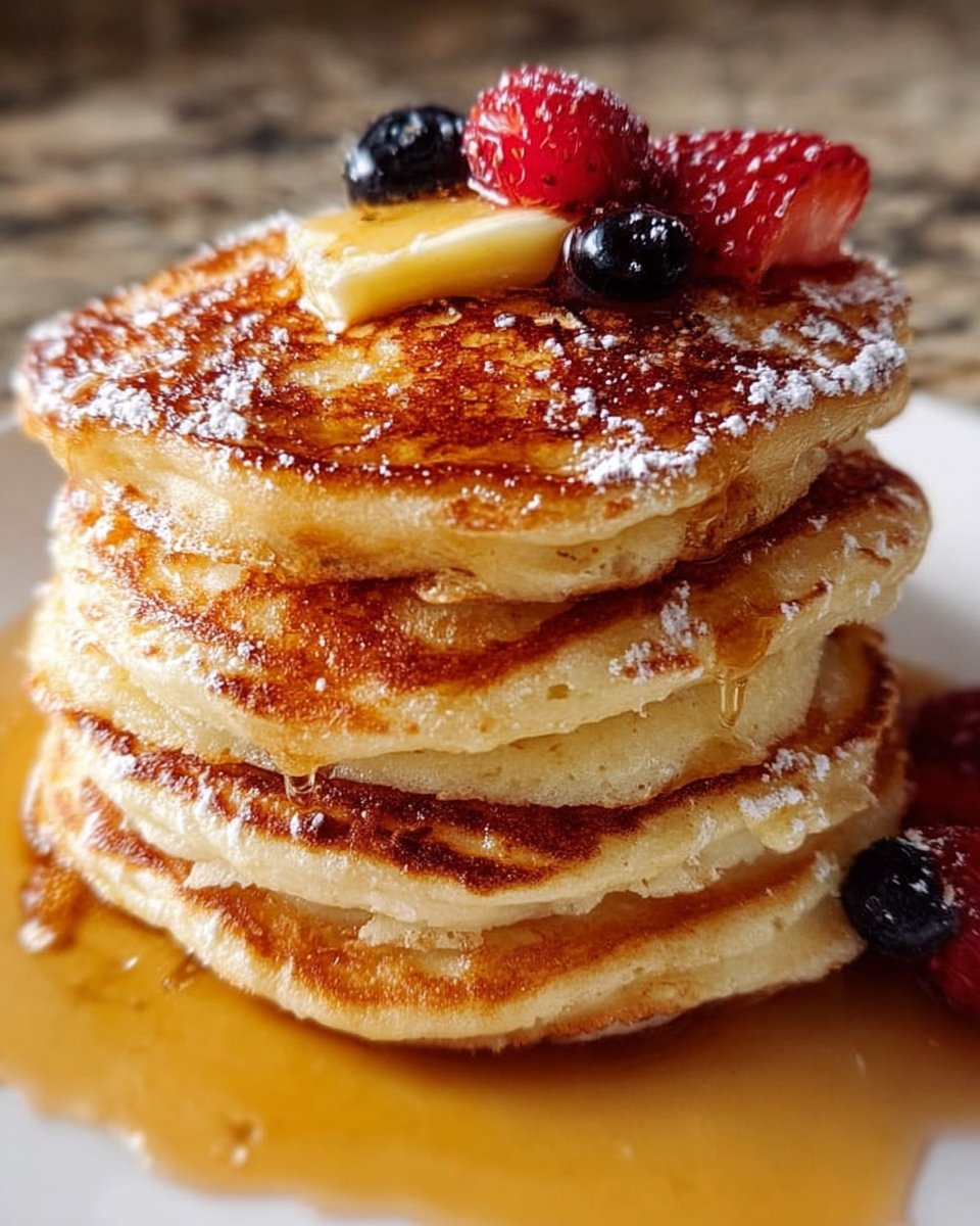 Fluffy 3 Ingredient Classic Pancakes