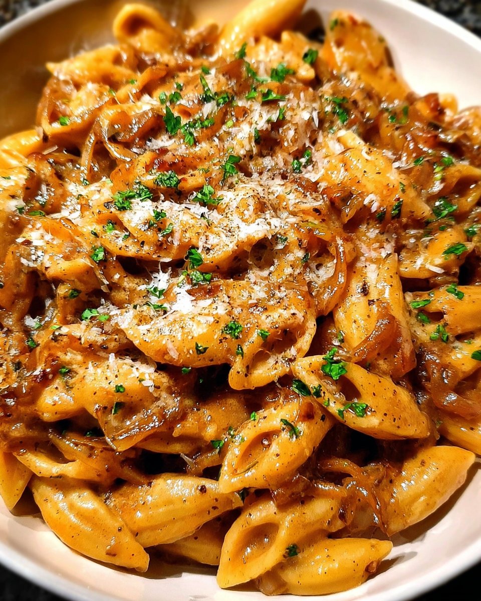 Easy French Onion Pasta