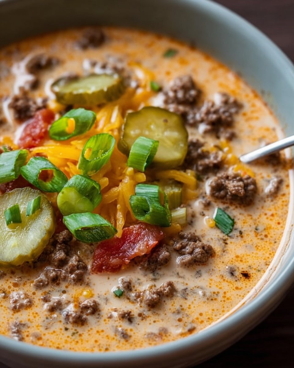 Easy Keto Cheeseburger Soup