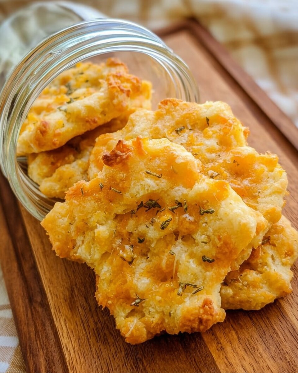 Homemade Sourdough Crackers with Cheddar Cheese