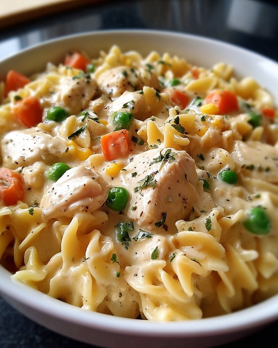 Classic Chicken Pot Pie Pasta