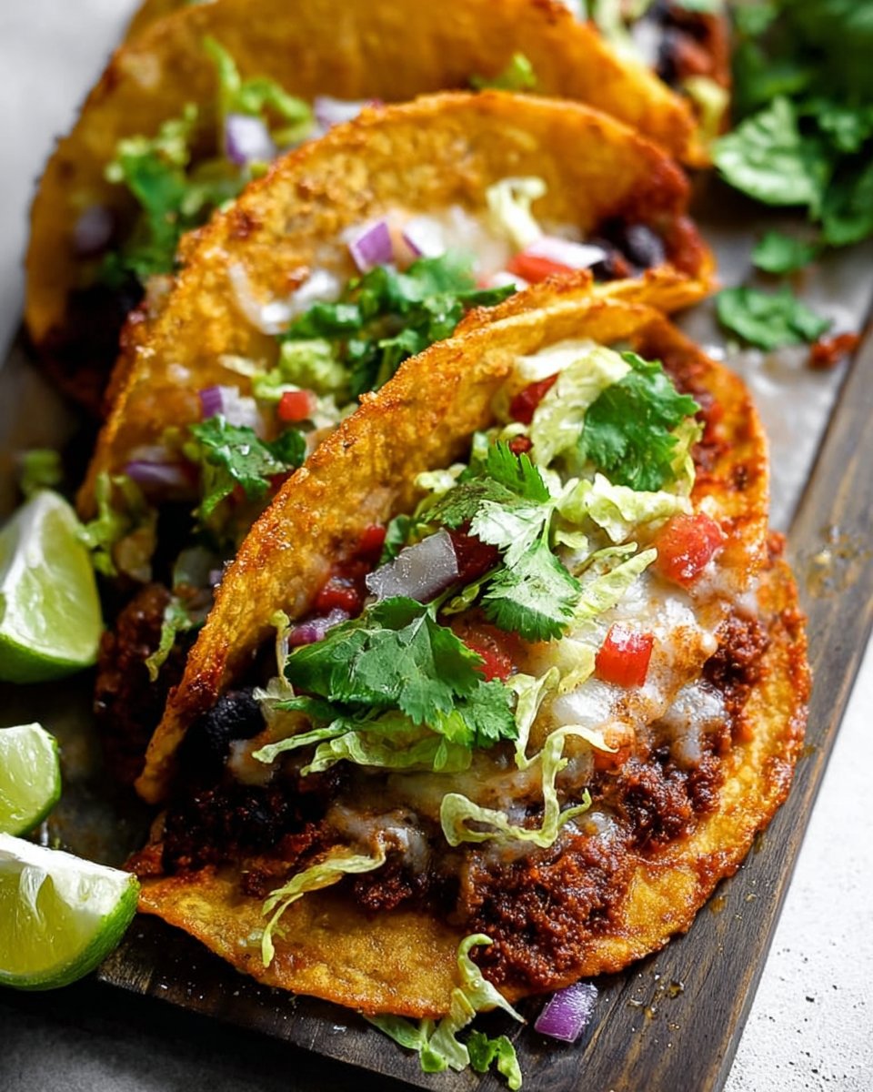 Crispy Sheet Pan Black Bean Tacos (Vegetarian)