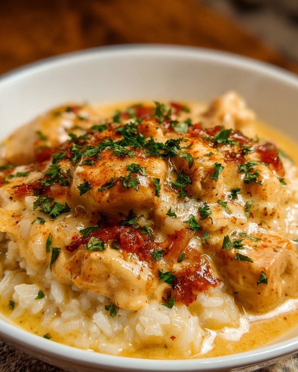 Creamy Slow Cooker Chicken and Rice Secret Trick