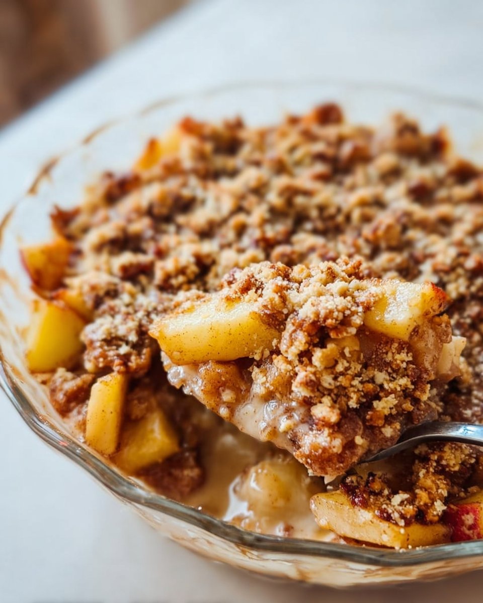 Healthy Breakfast Apple Crumble