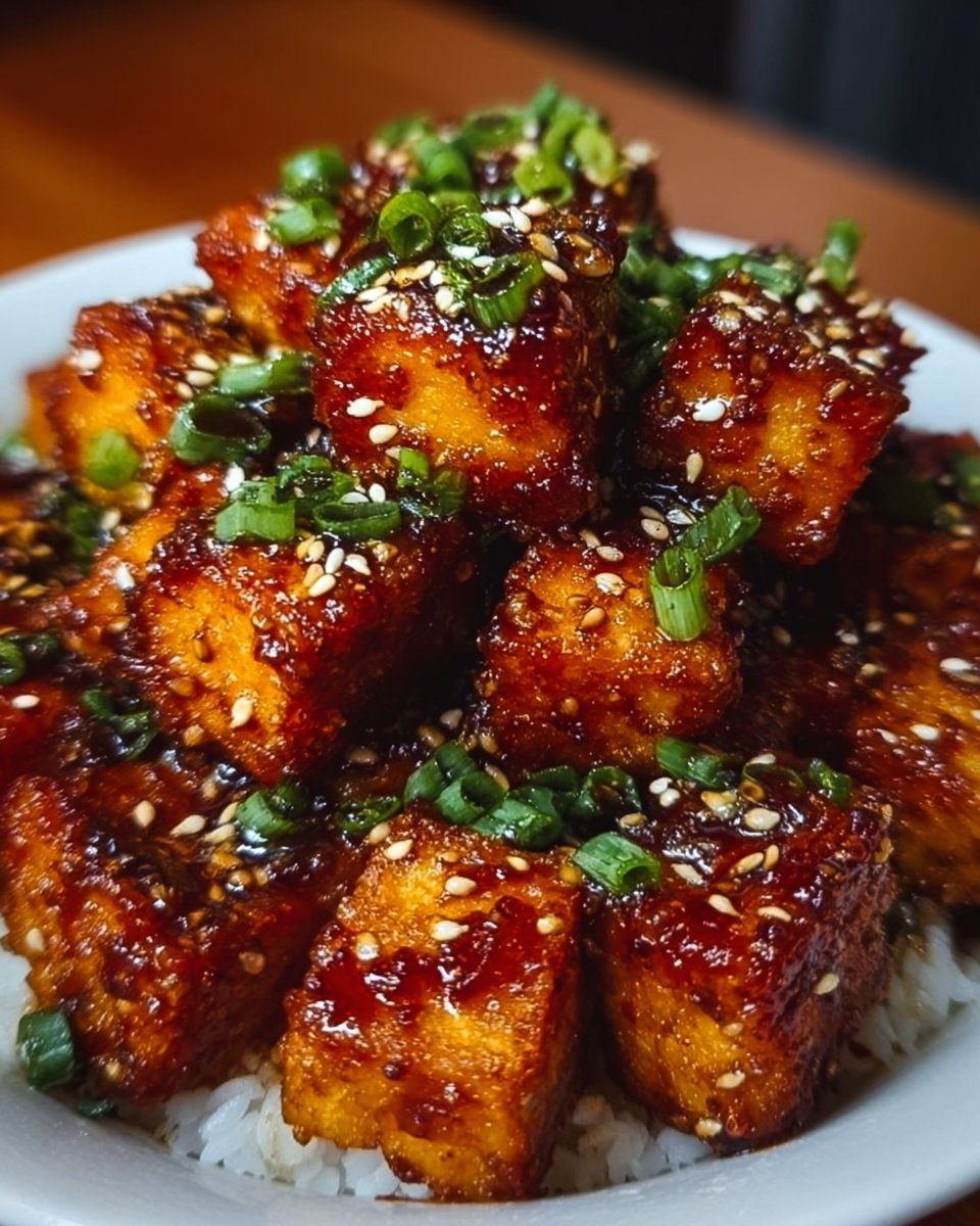 Crispy honey garlic tofu recipe