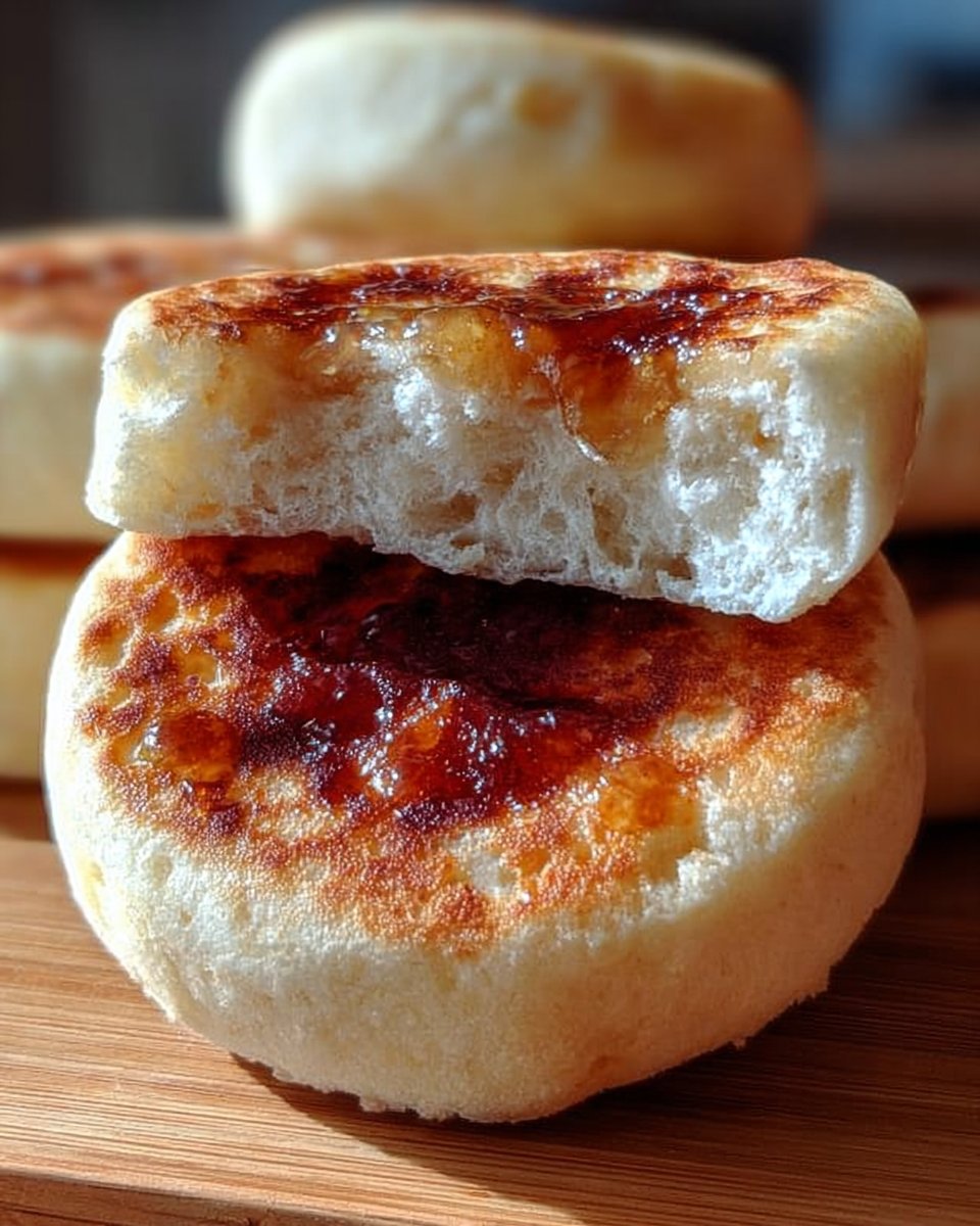 Sourdough Discard English Muffins – Easy, Tangy, Golden Perfection