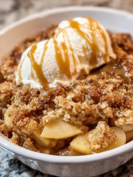 Delicious apple cobbler made with frozen apples and canned fruit