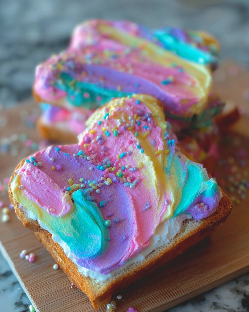Breakfast Unicorn Toast