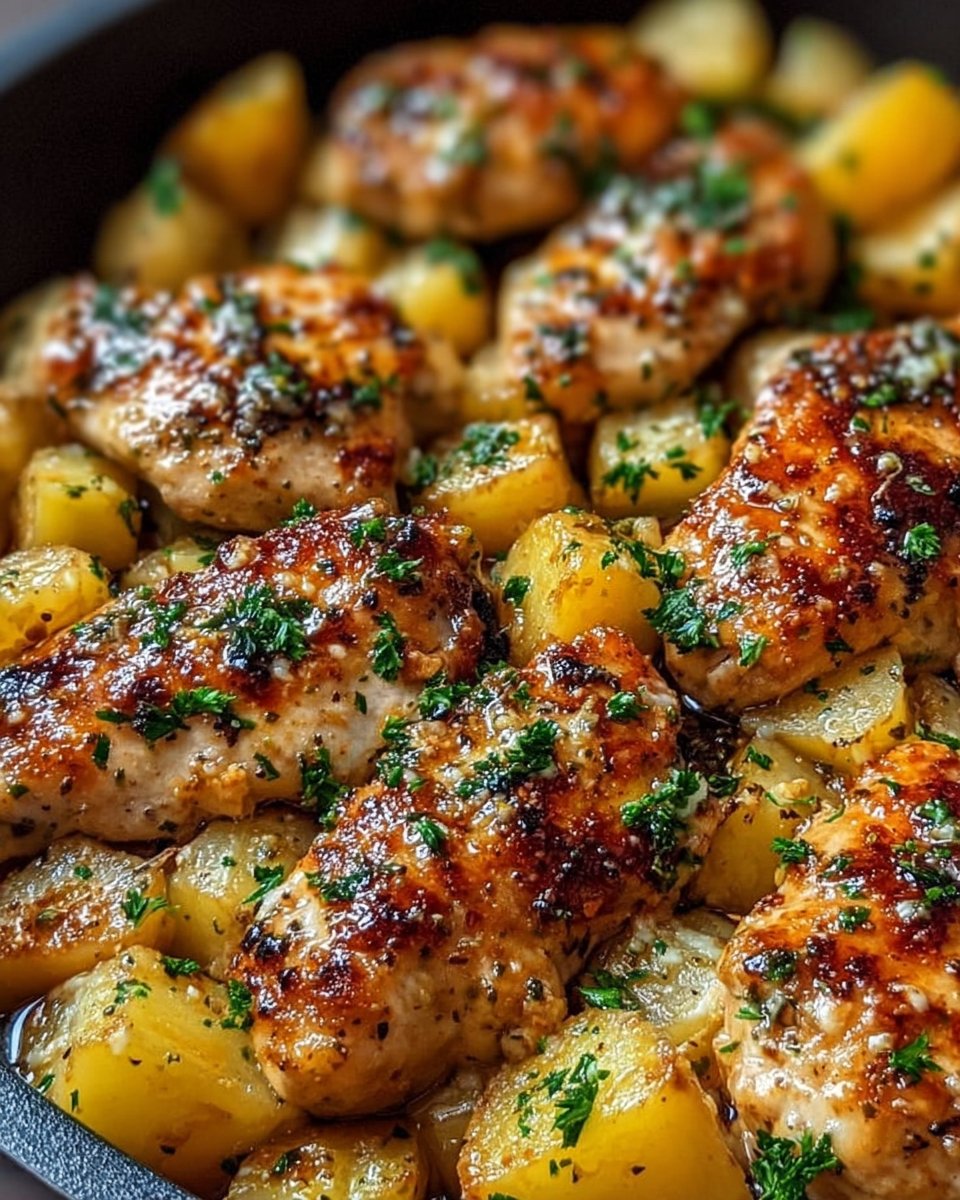Garlic Parmesan Chicken & Potatoes
