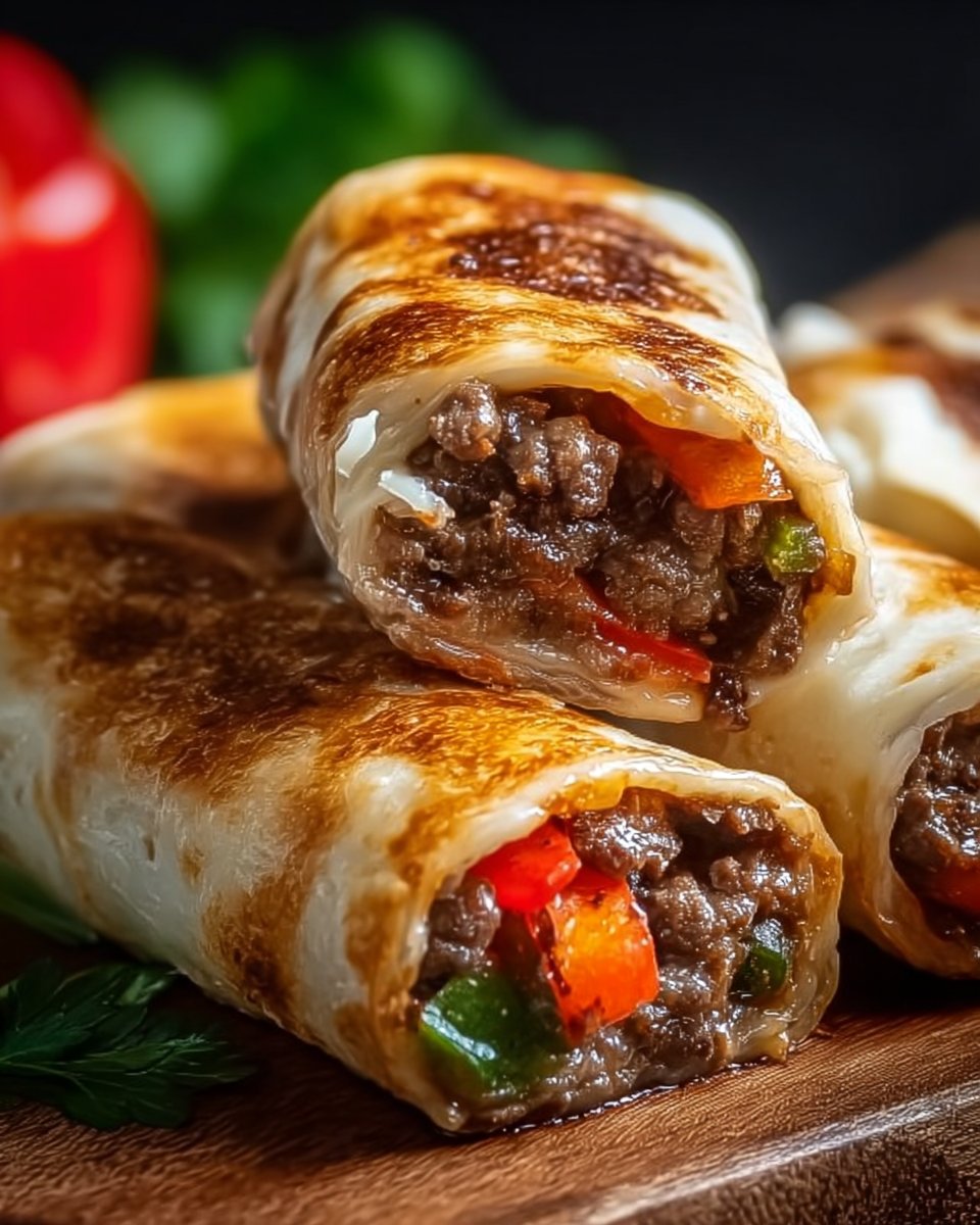 Keto Philly Cheesesteak Roll Ups