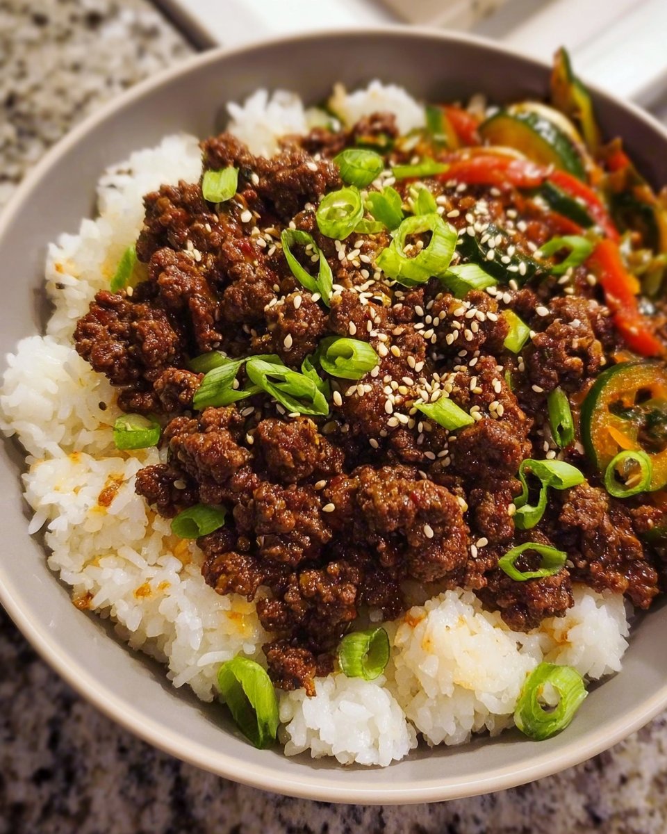 Quick and Easy Korean Beef Bowl
