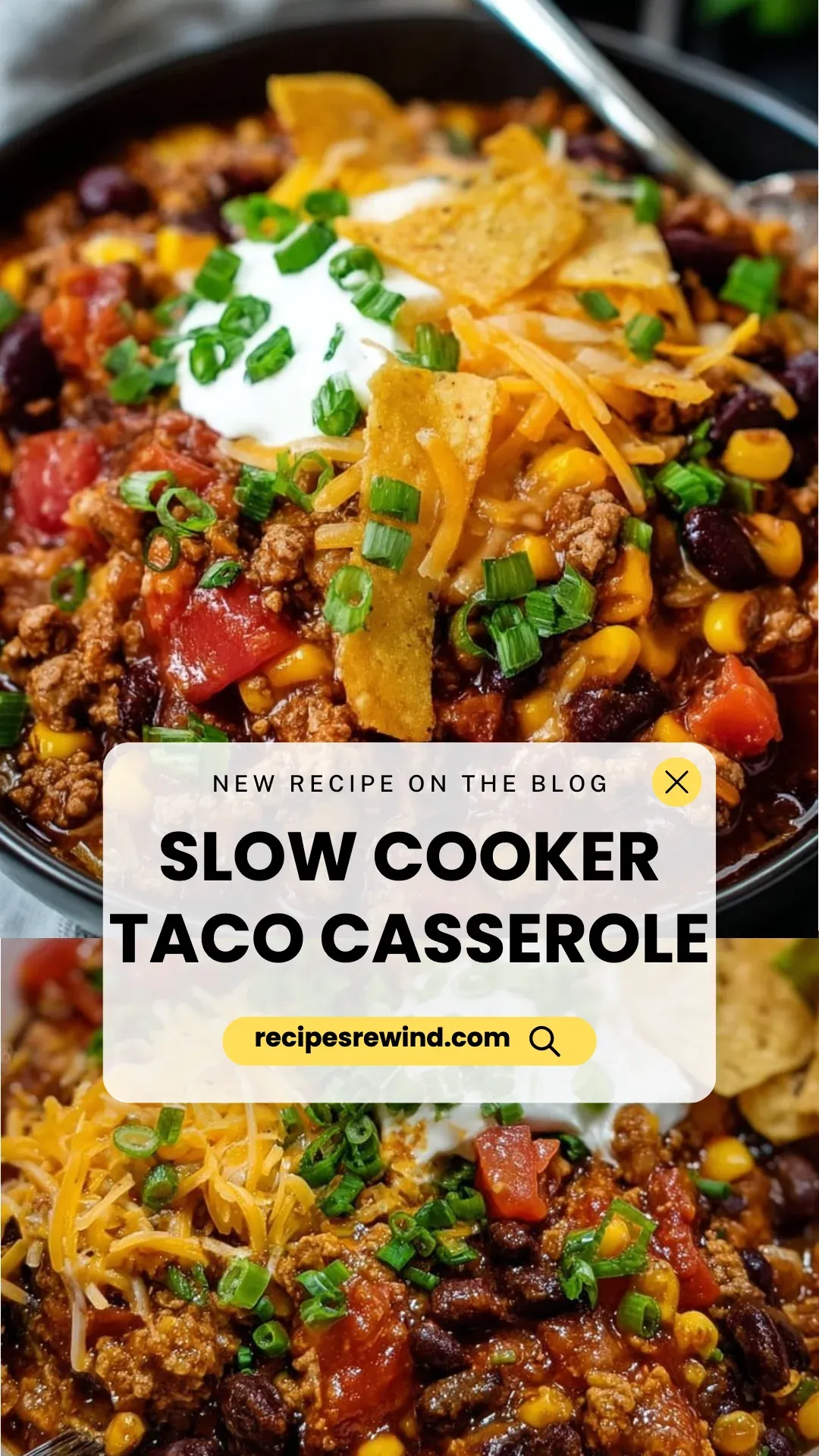Slow Cooker Taco Casserole