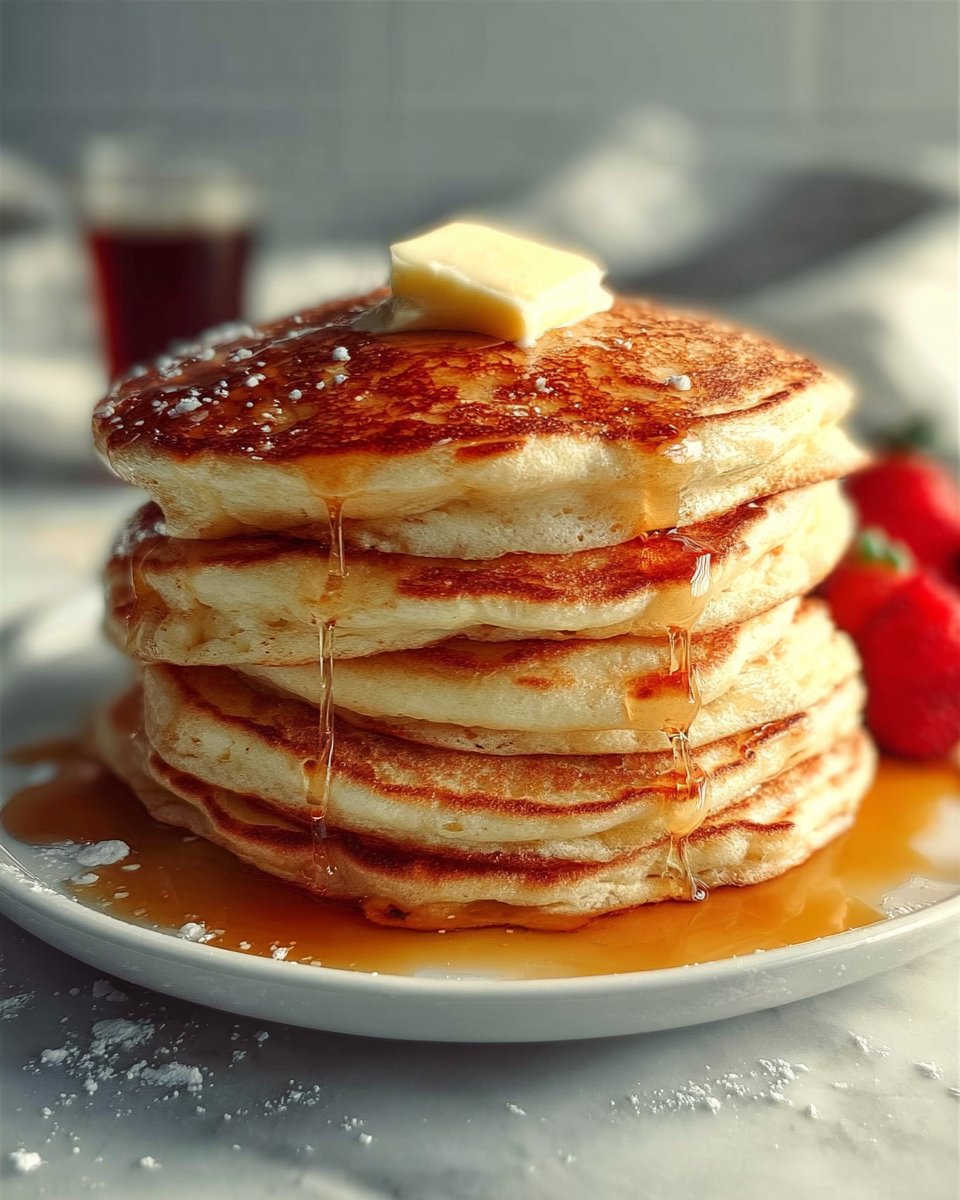 Fluffy & Moist Pancakes Recipe