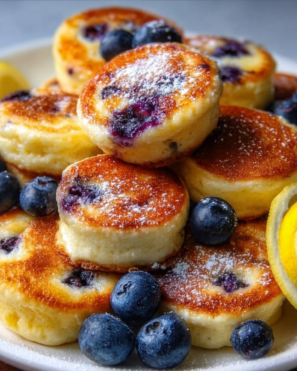 Blueberry Lemon Pancake Bites
