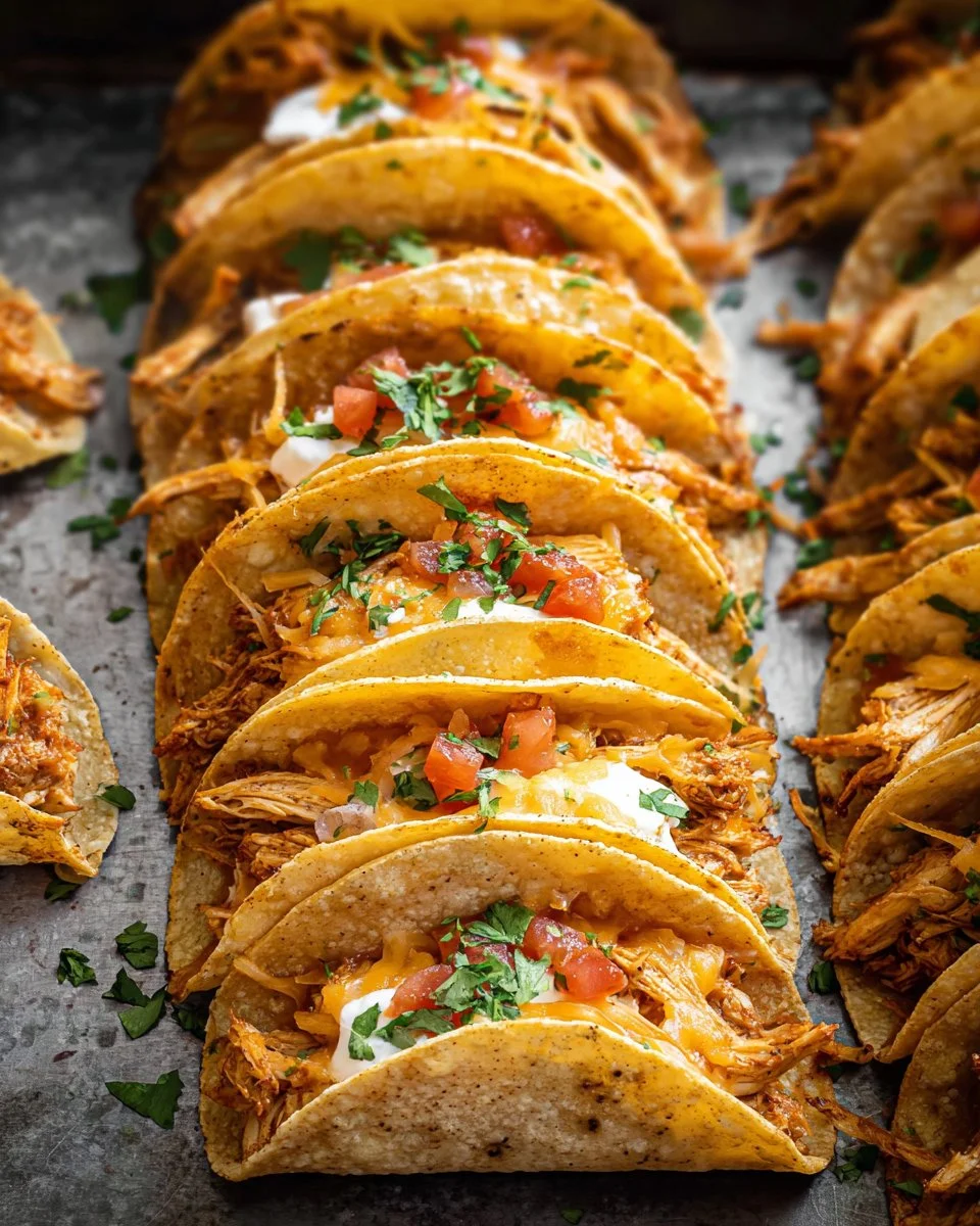 20 Minute Mini Baked Chicken Tacos